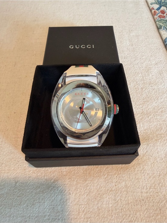 Gucci Other - Gucci Men's Silver Stainless Steel & Resin 46mm Watch